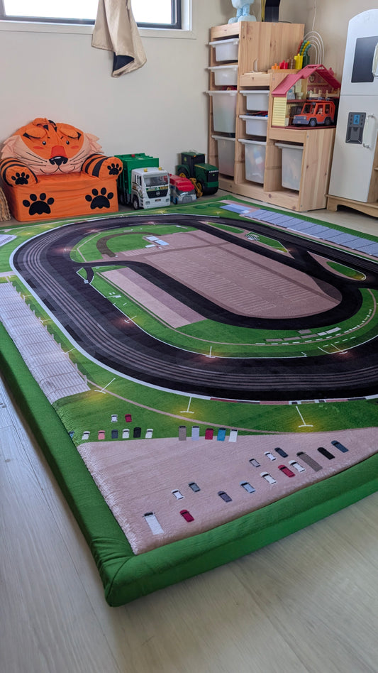 Speedway race track mat for children