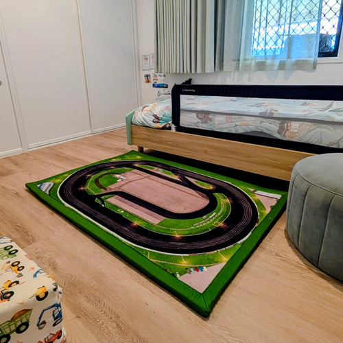 National Speedway Mini Mat | Speedway Race Track Play Mat for Kids