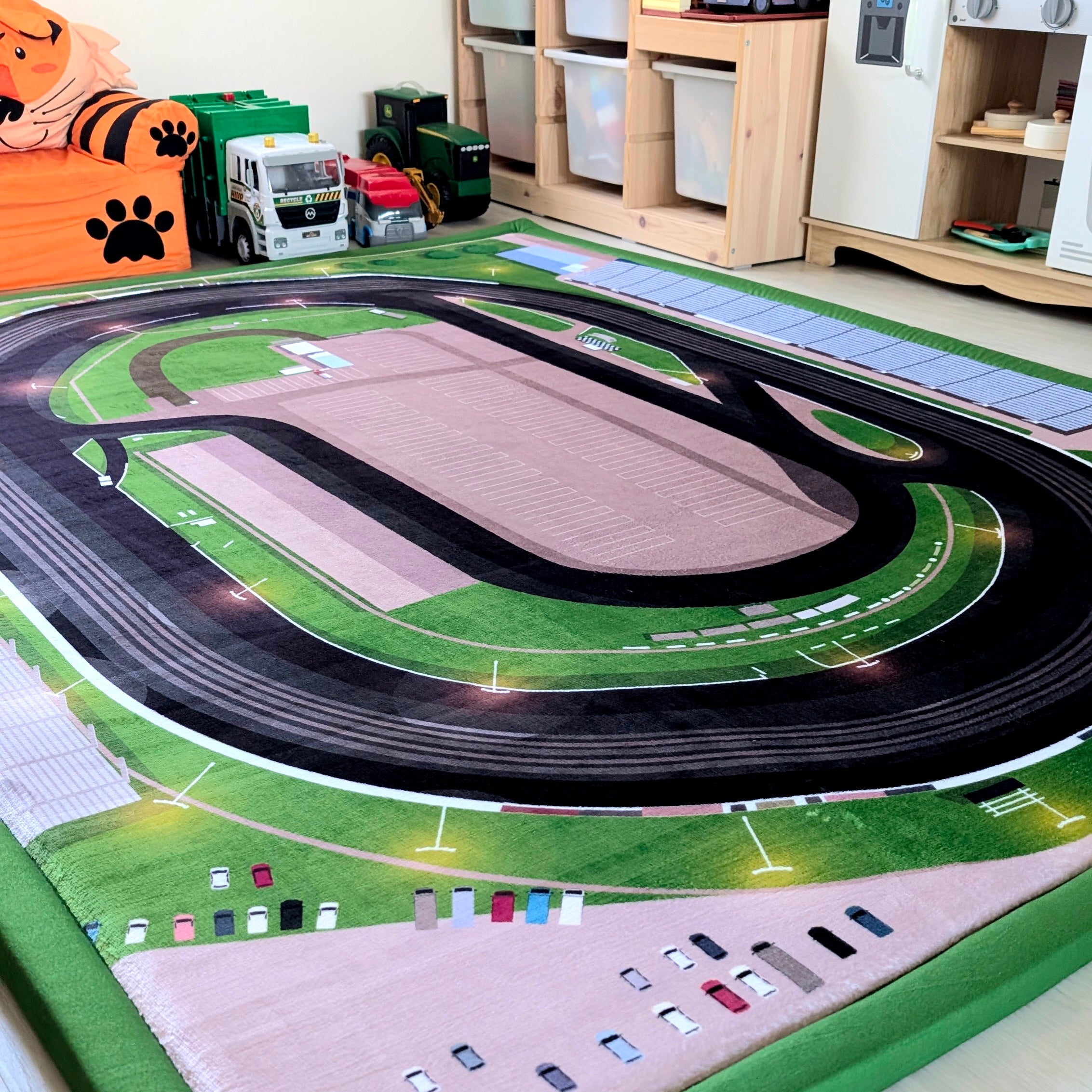 National Speedway Medium Mat | Speedway Race Track Play Mat for Kids