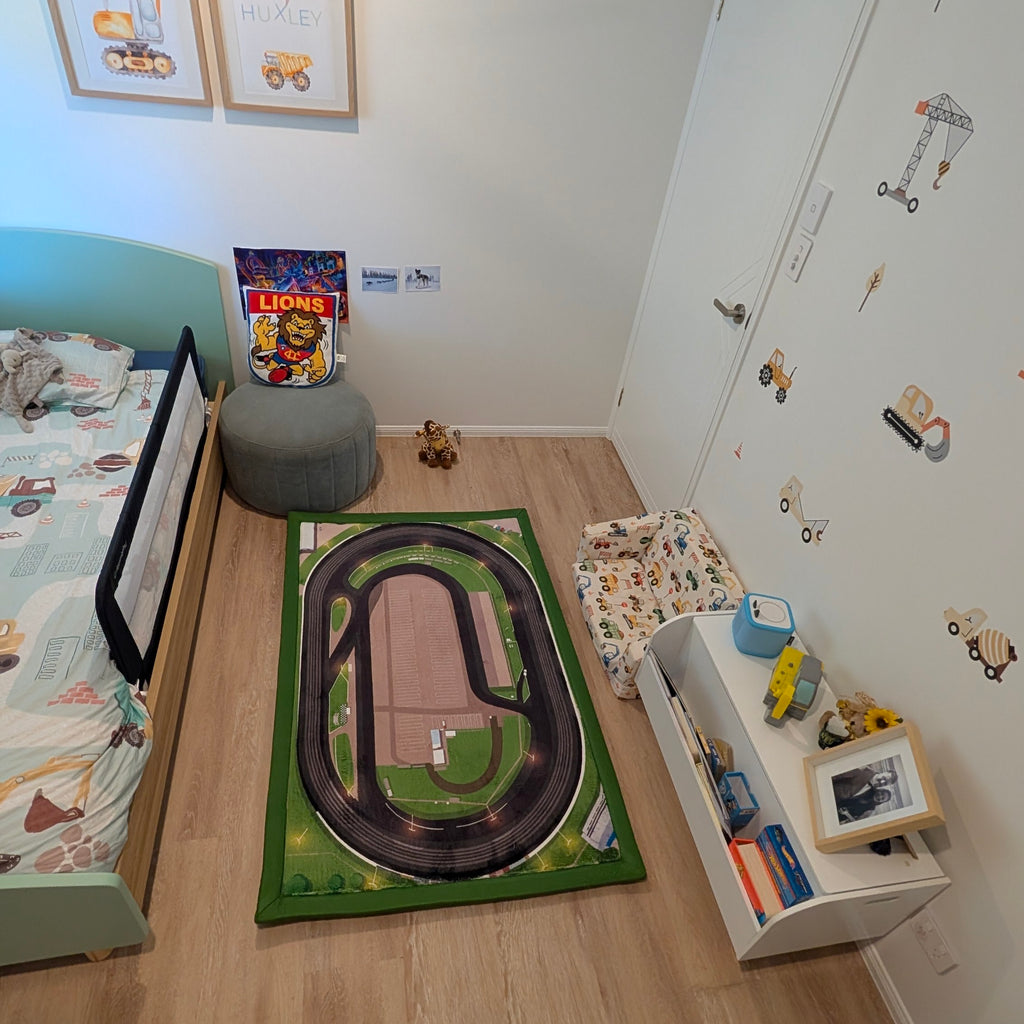National Speedway Mini Mat | Speedway Race Track Play Mat for Kids