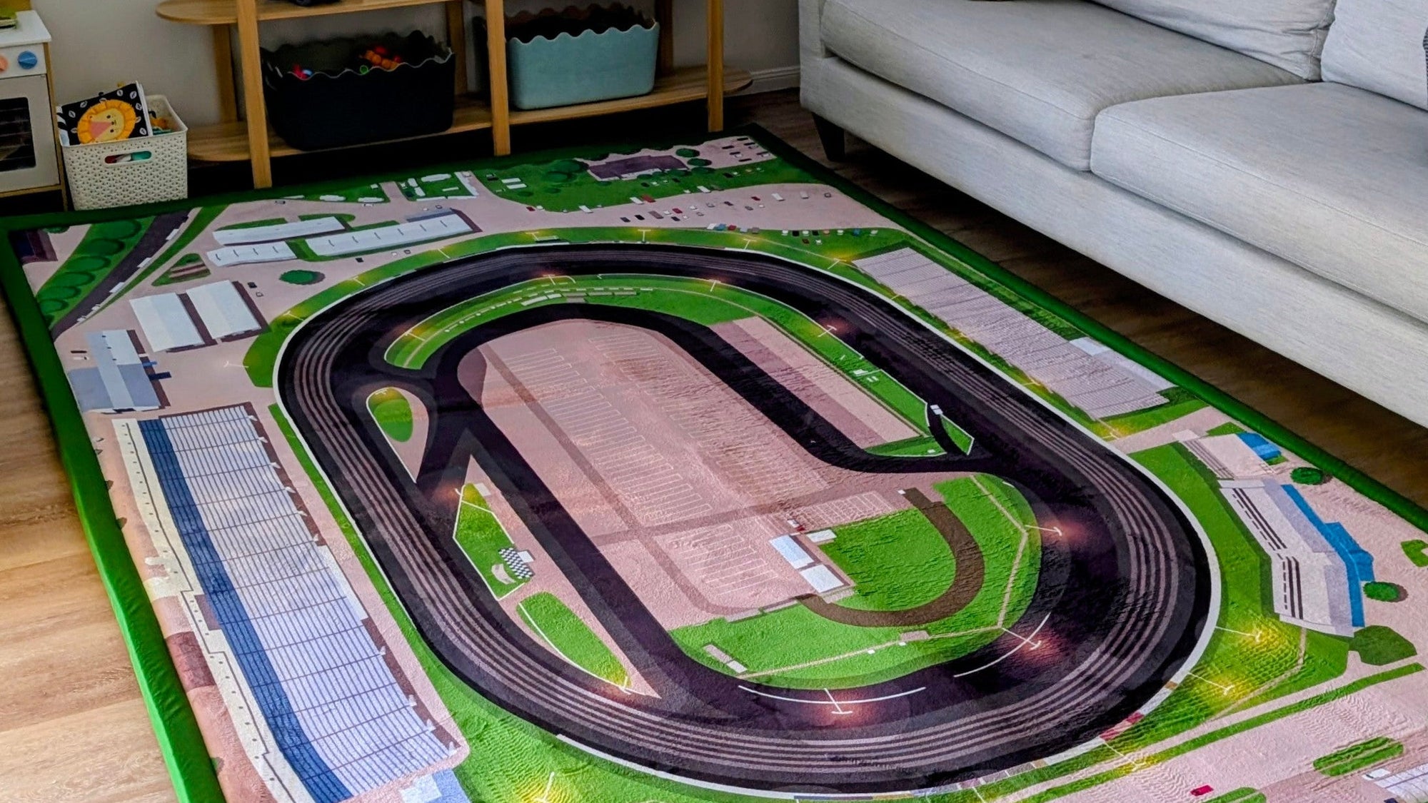 Sprintcar speedway race mat for kids