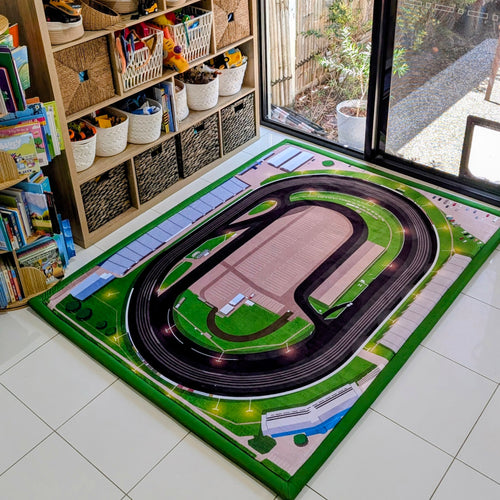 National Speedway Kids Race Track Play Mat